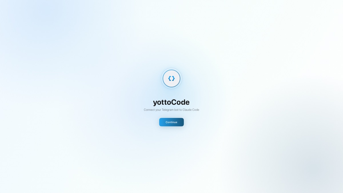 yottoCode Welcome screen